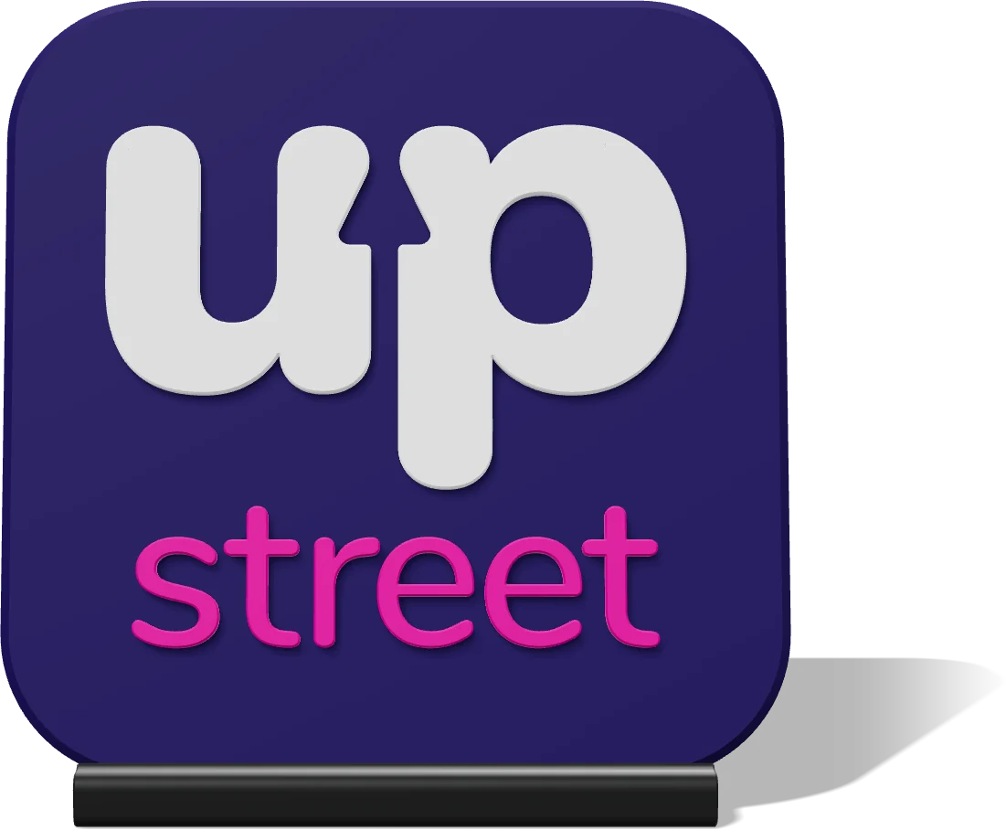 Desk Icon render in the colours of Upstreet, a client project